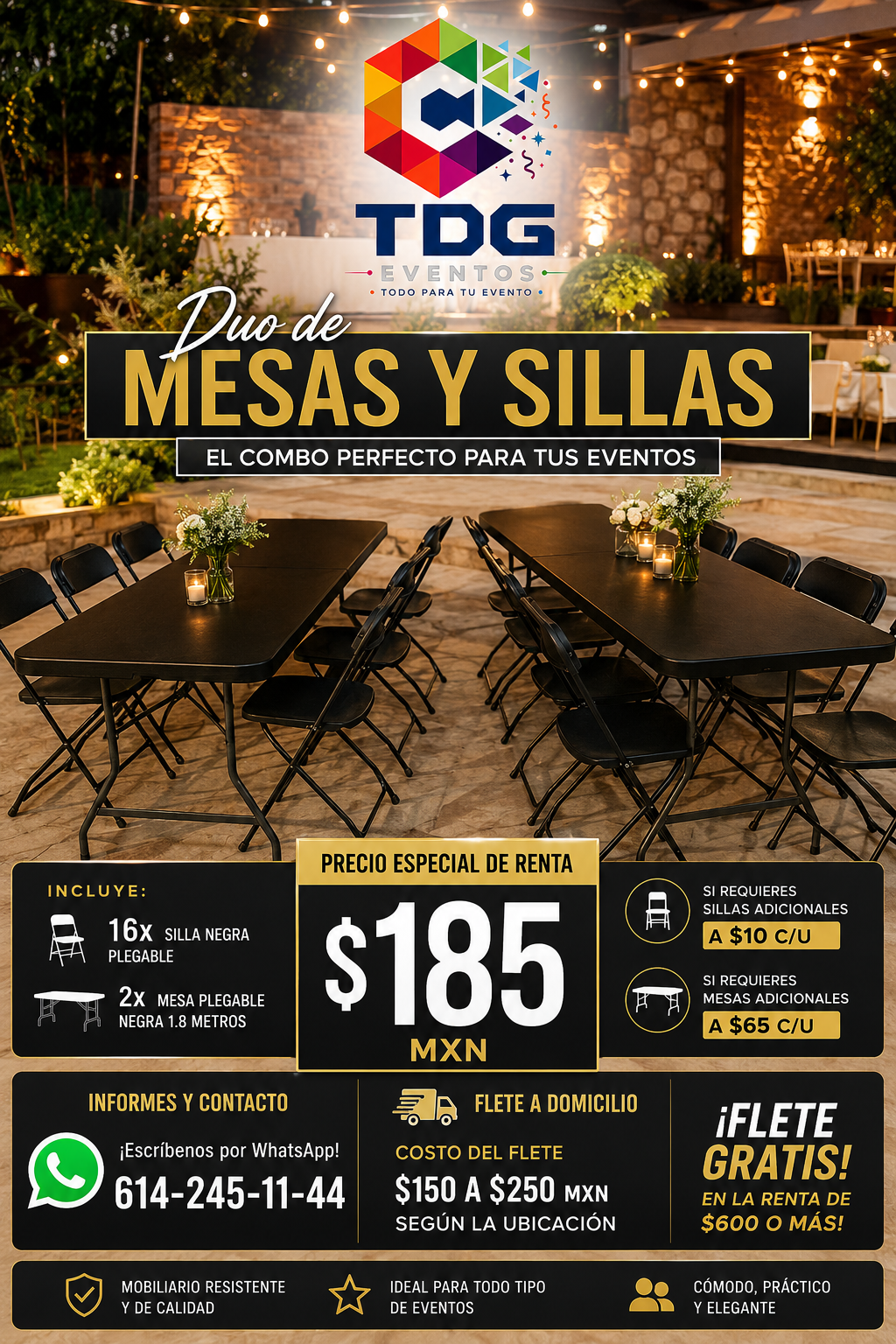 Duo de mesas y sillas