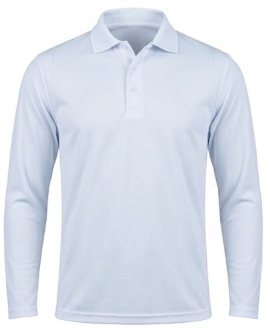Playera DryFit Tipo Polo Manga Larga